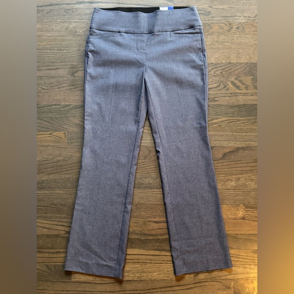 Apt. 9 Pants - Apt. 9 Blue Textured Stretch Bootcut Dress Pull On Pants NWT Large